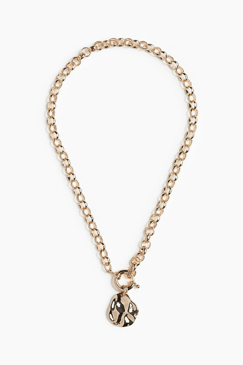 H&M Disc-pendant chain necklace
